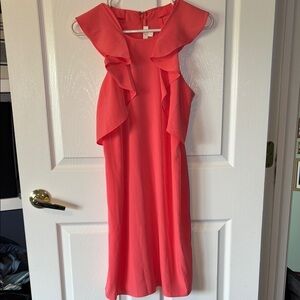 Ruffle-Neck Dress
